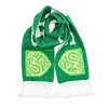 Grüne Jacquard-Fußball-Barschals mit Quasten Wa2410-05