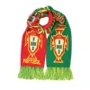 Grün-rote Jacquard-Fußball-Barschals mit Quasten Wa2410-05