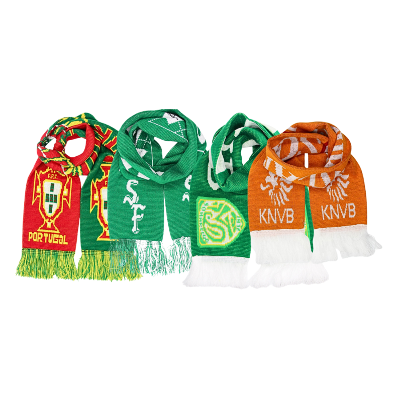 Jacquard Tassel Football Bar Scarves Wa2410-05, combo