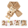 Khaki Little Kids Cute Bear Warm Plush Scarves Wk2410-04