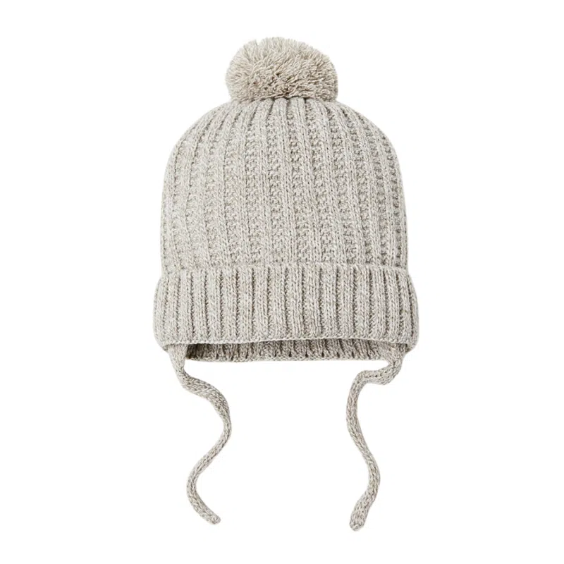 Kinder Winter 2-teiliges Set mit Bommelmütze + Schal Wk2410-014, Mütze