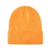 Orange 100% rPET Eco Solid-Colored Cuffed Beanies RP-BN02