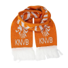 Orange Jacquard Tassel Football Bar Scarves Wa2410-05