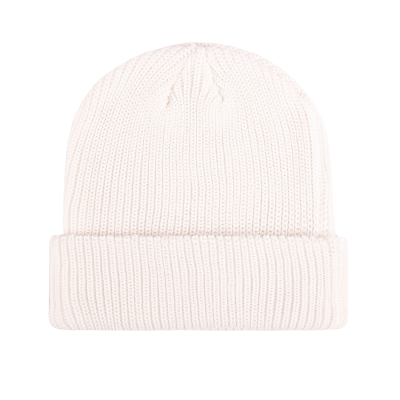 White 100% rPET Eco Custom Plain Cuffed Beanies RP-BN06
