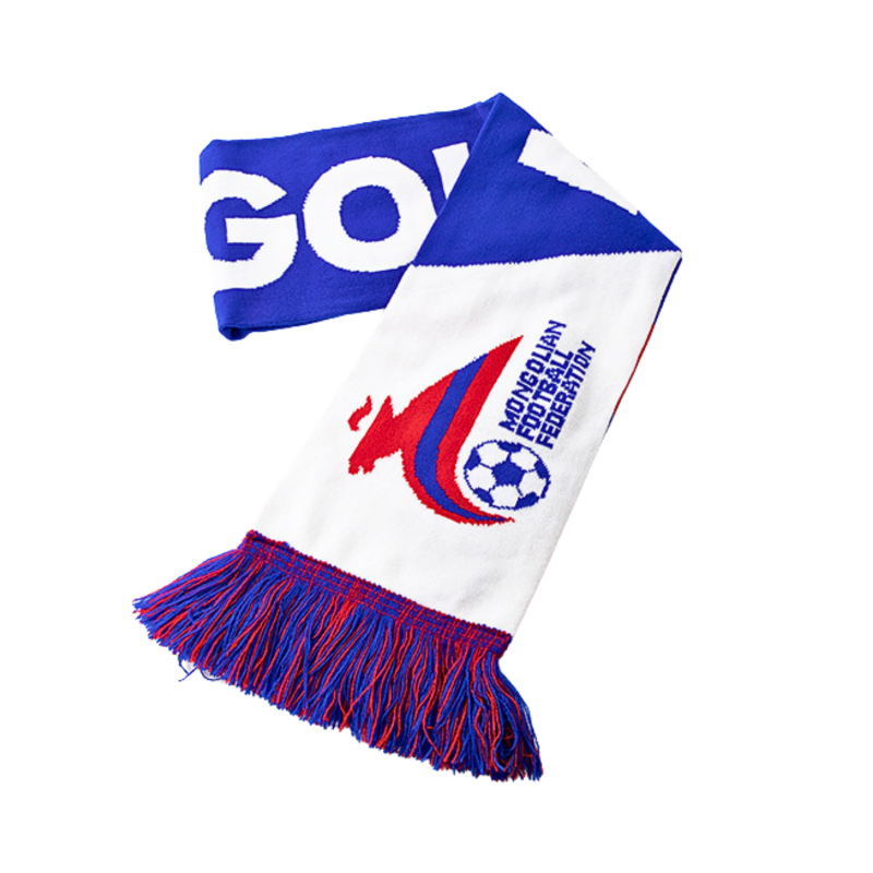 Winter Jacquard Tassel Football Scarves Wa24010-04, blue-white -02