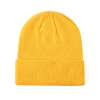 Yellow 100% rPET Eco Solid-Colored Cuffed Beanies RP-BN02