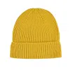 Bonnets à revers en cuir personnalisés jaunes PB-FB0033