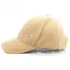 Customized Fashion Solid Color 6 Panel Fleece Cotton Winter Baseball Cap