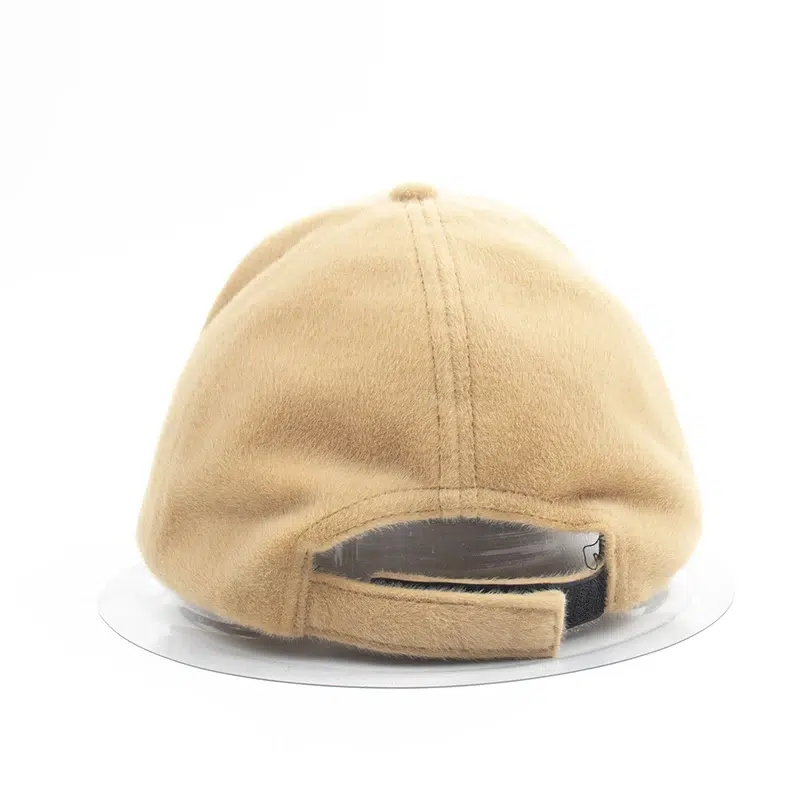 Customized Fashion Solid Color 6 Panel Fleece Cotton Winter Baseball Cap