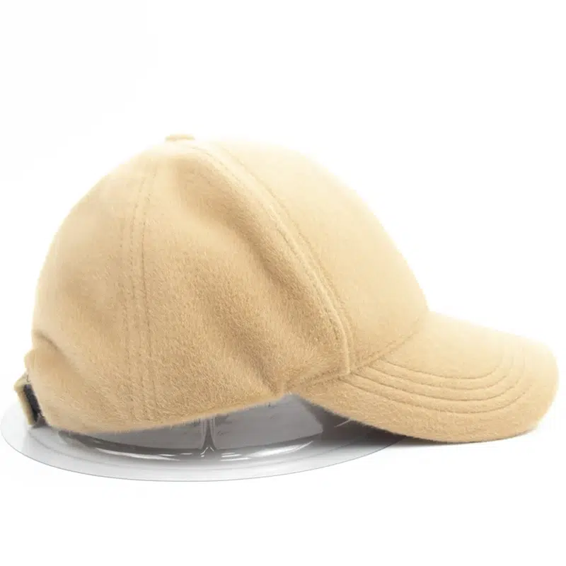 Customized Fashion Solid Color 6 Panel Fleece Cotton Winter Baseball Cap
