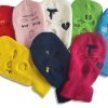 masque Embroidery Acrylic Knitted Three Hole Multifunctional Ski Mask