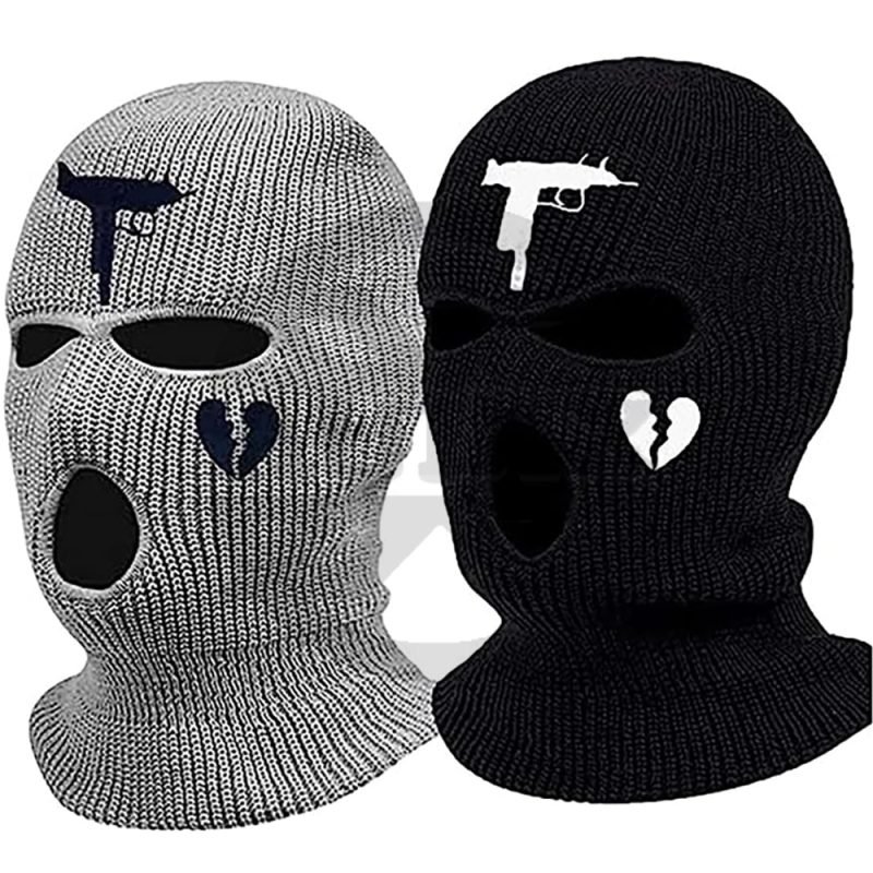 3 Hole Face Cover Polyester Windproof Motorcycle Riding Ski Mask