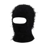 Wholesale Custom Knitted Full Face Mask Distressed Polyester Balaclava