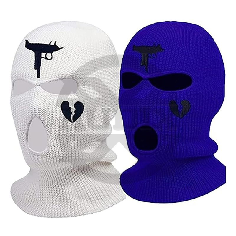 3 Hole Face Cover Polyester Windproof Motorcycle Riding Ski Mask