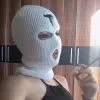Популярная красочная вязаная акриловая маска с эффектом потертости