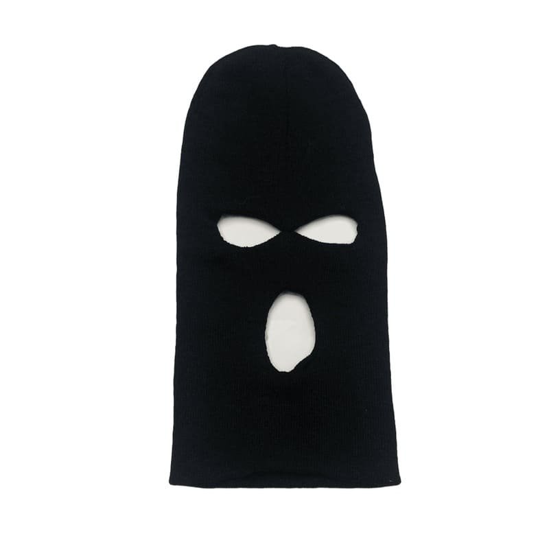 maschera5 Wholesale Custom Design Embroidered 3 Hole Full Face Knit Ski Mask