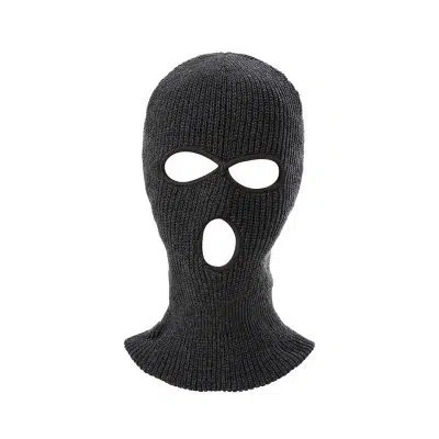 Custom Logo Acrylic  Knitted  Embroidery 3 Hole Ski Mask