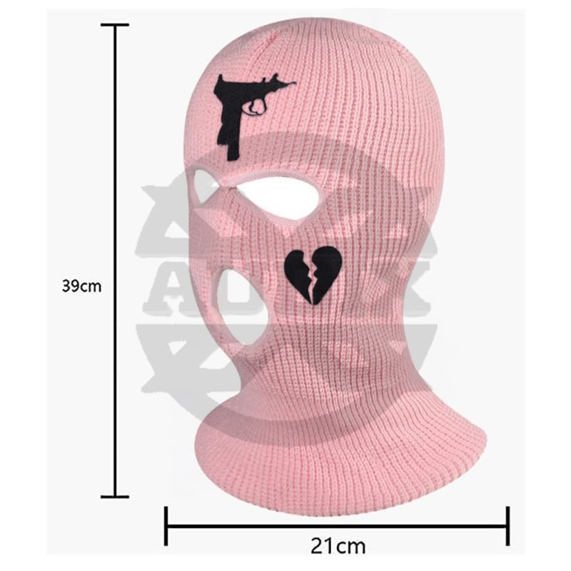 3 Hole Face Cover Polyester Windproof Motorcycle Riding Ski Mask