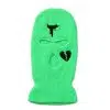 Maschera da sci in maglia ricamata in poliestere con tre fori personalizzata