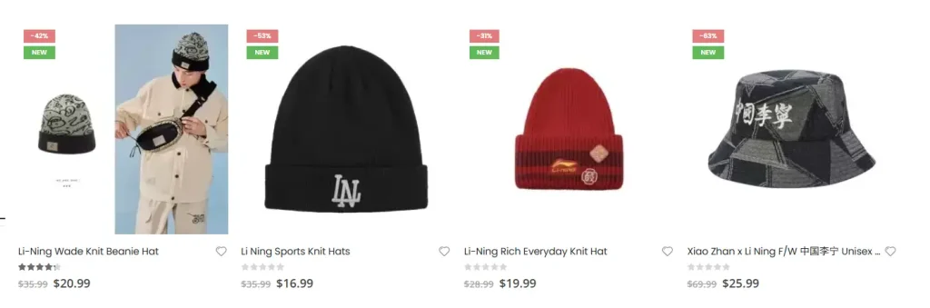 11. Li-Ning Winter Hats
