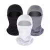 Passamontagna sportivo da esterno in poliestere Dry Fit a copertura totale, colore nero