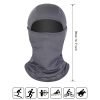 Polyester Dry Fit Full Face Black Outdoor Sports Balaclava