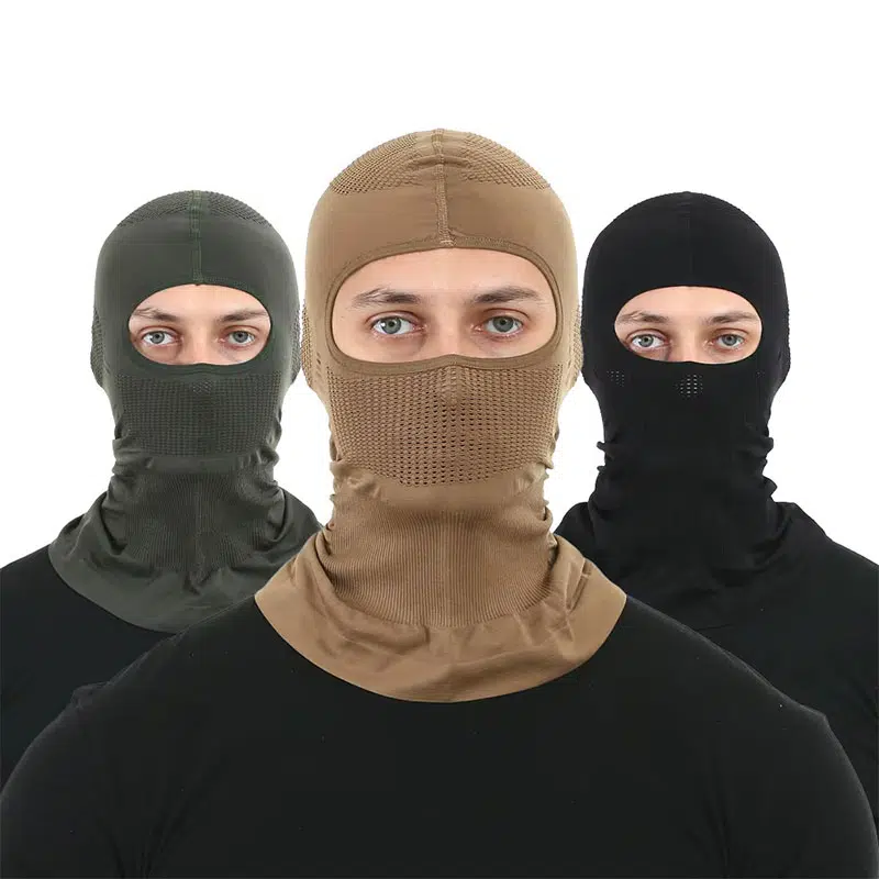 Maschera traspirante personalizzata in poliestere per casco da esterno 4 stagioni