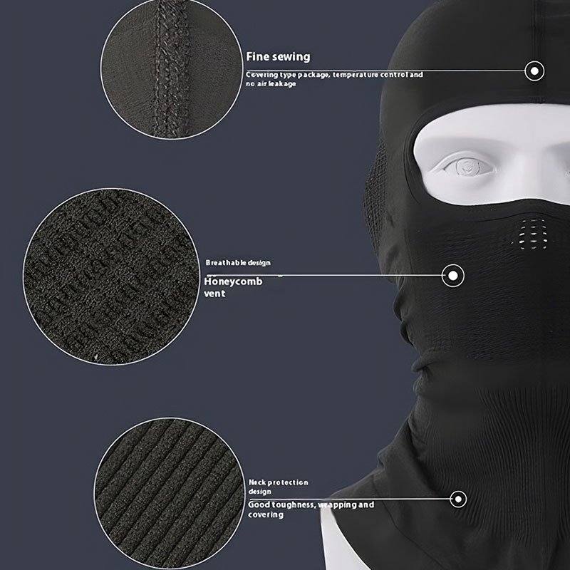 Custom Polyester Outdoor 4-Season Breathable Helmet Liner Mask