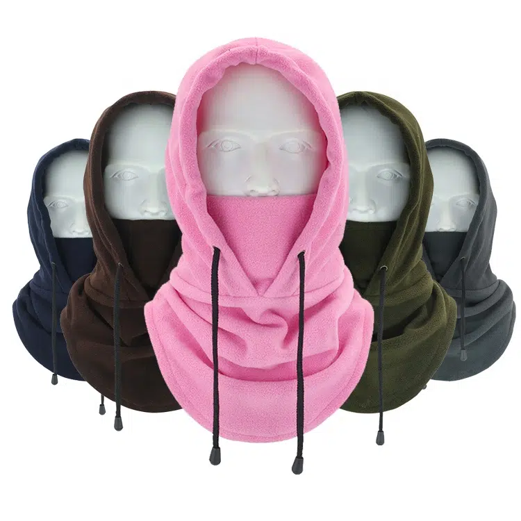 Thermische Polyester-Fleece-Kapuze im Hoodie-Stil für Outdoor-Sportarten