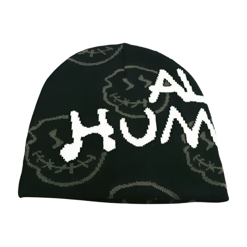 Custom Acrylic Cuffless Embroidery Beanie With Custom Logo