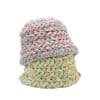 Custom Fashion Women's Colorful Polyester Knitted Foldable Floppy Crochet Bucket Hat