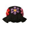 Custom Acrylic 3D Embroidery Casual Knit Bucket Hat for Women