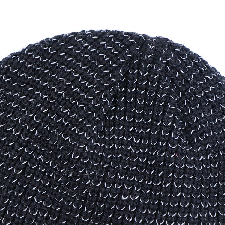 Custom Acrylic Reversible Cuffless Fleece Beanie
