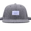 Custom Melton Wool 6 Panel Applique Houndstooth Hat With Ear Flaps