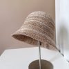 Women's New Hollow Knitted Sun Protection Acrylic Fisherman Hat