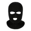 Custom Logo Acrylic Full Face Knit Ski Mask With 3 Holes