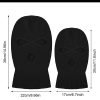 Custom Logo Acrylic Full Face Knit Ski Mask With 3 Holes