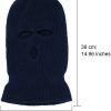 Custom Logo Acrylic Full Face Knit Ski Mask With 3 Holes