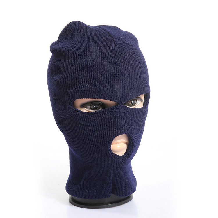 masque2 Acrylic Outdoor Windproof 3 Holes Embroidery Breathable Full Face Ski Mask