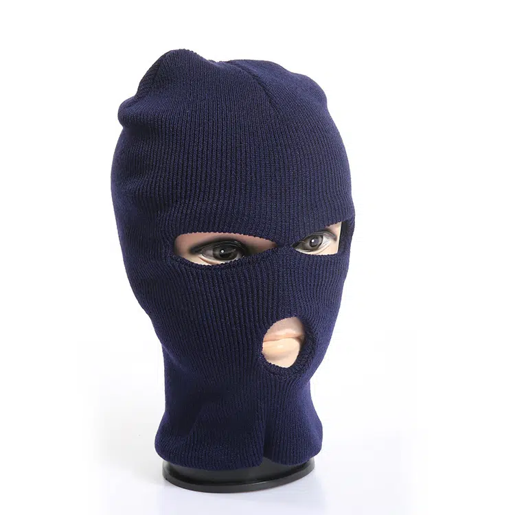 OEM Comfortable Embroidery Logo 3 Hole Acrylic Ski Mask