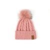 Custom Warm Soft Merino Wool Acrylic Pom Pom Hat for Women