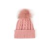 Custom Warm Soft Merino Wool Acrylic Pom Pom Hat for Women
