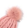 Custom Warm Soft Merino Wool Acrylic Pom Pom Hat for Women