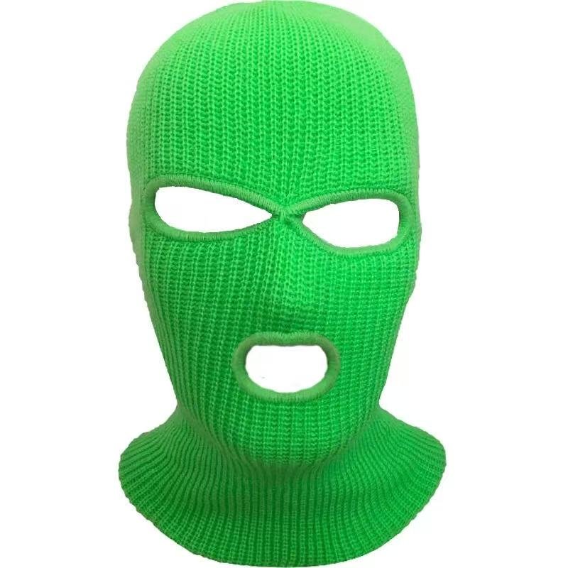 ski2 Custom3D Embroidery Logo Acrylic Knitted Ski Mask
