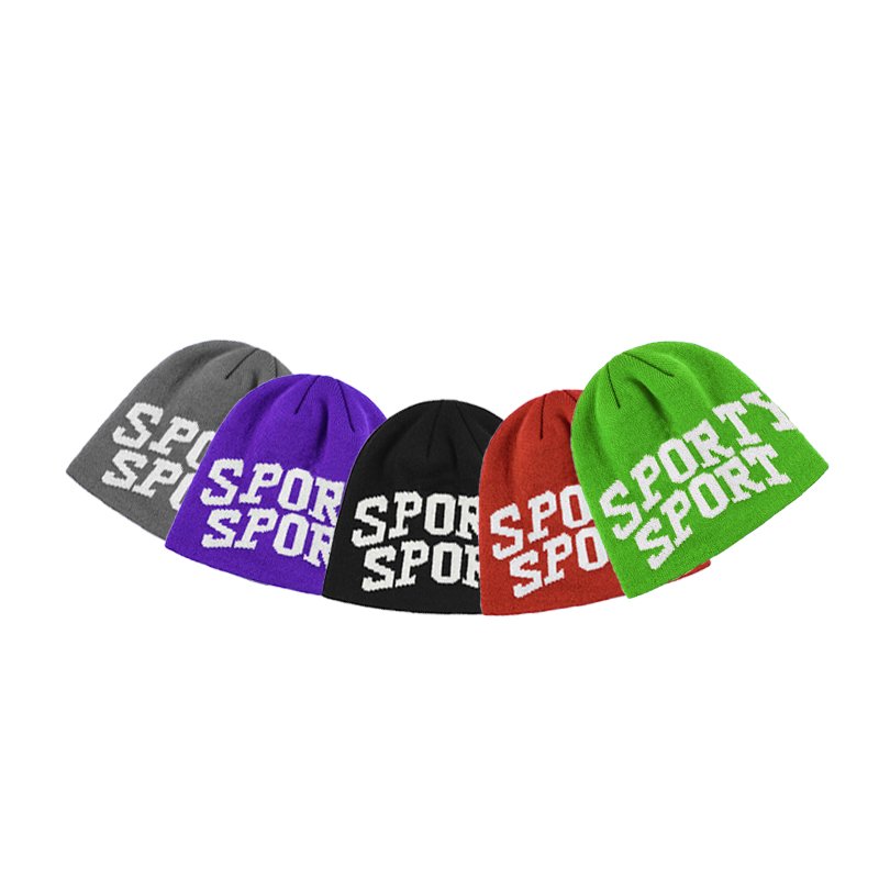 All Over Print Graphic Jacquard Knit Jacquard Winter Beanie