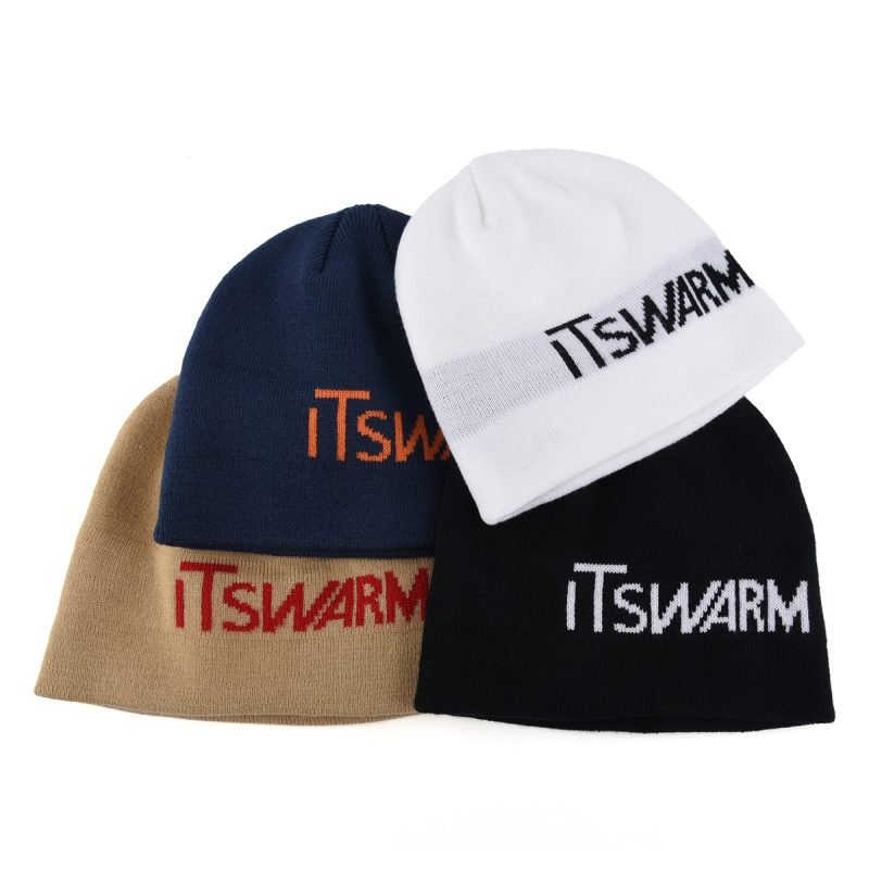 Custom Acrylic Uncuffed Digital Print Jacquard Beanie