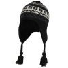 Custom Acrylic Jacquard Knitted Earflap Ski Hat for Women