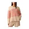 Casual Women's Polyester Loose Short Pullover Crew Neck Knit Sweater