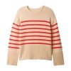 Casual Women's Polyester Loose Short Pullover Crew Neck Knit Sweater