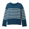 Casual Women's Polyester Loose Short Pullover Crew Neck Knit Sweater